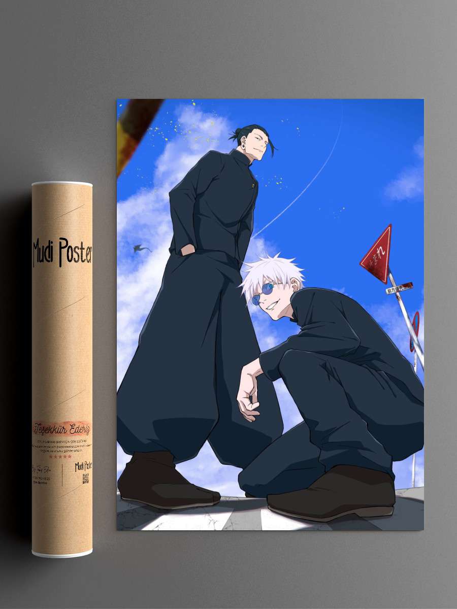 Jujutsu Kaisen Gojo x Geto Anime Poster Çerçevesiz Yüksek Kalite Anime Duvar Poster