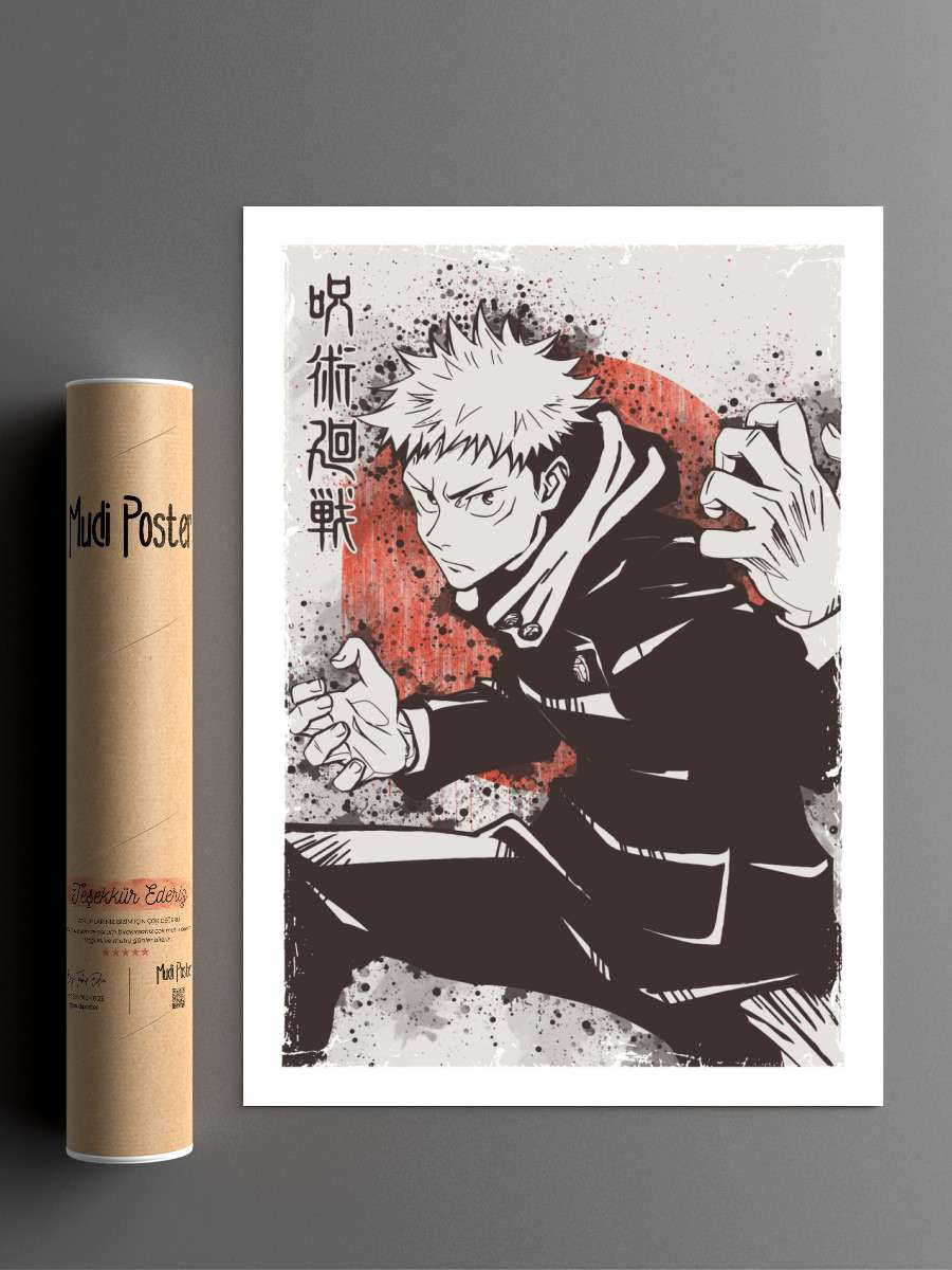 Jujutsu Kaisen Itadori Anime Poster Çerçevesiz Yüksek Kalite Anime Duvar Poster