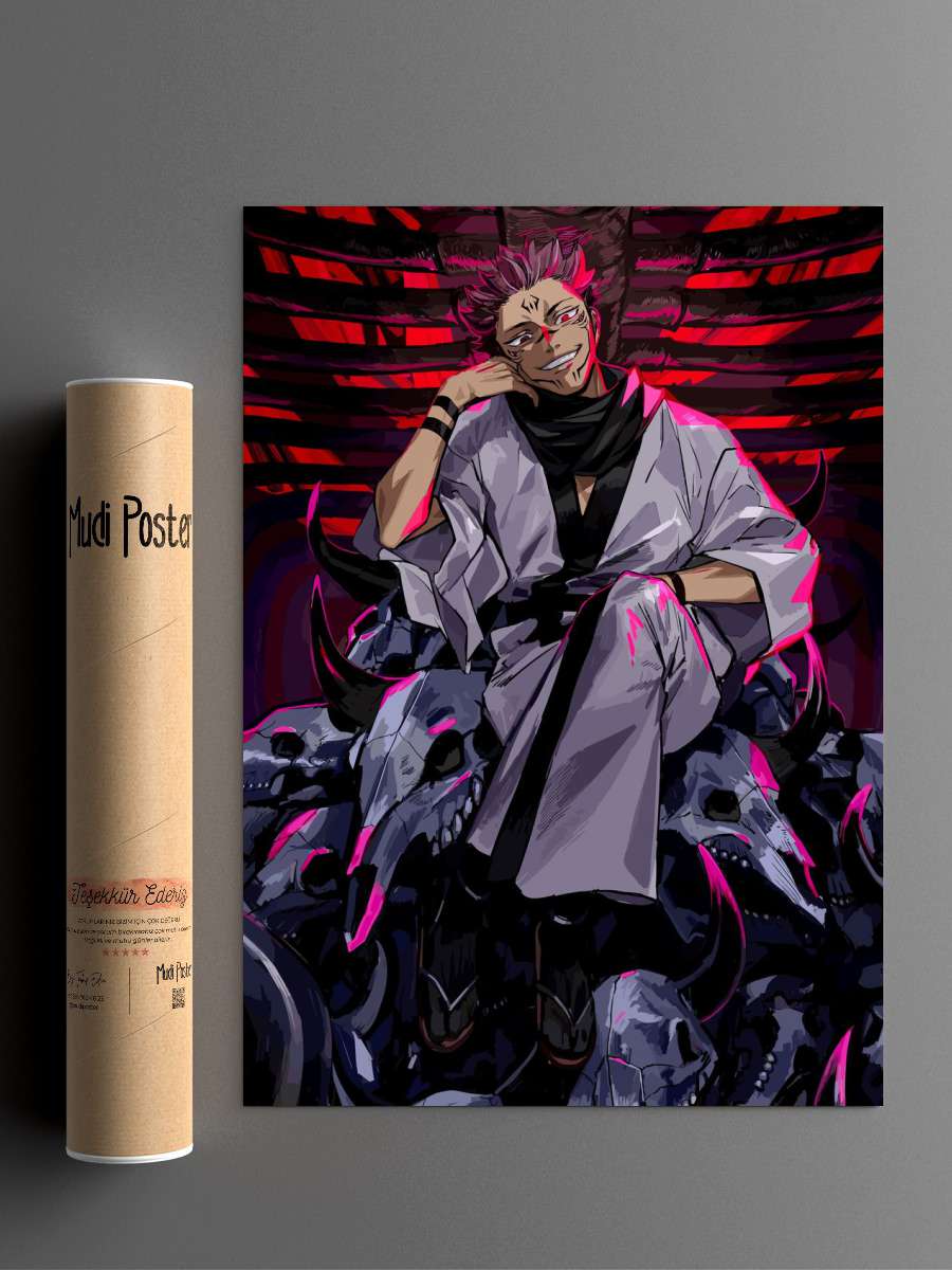 Jujutsu Kaisen King Anime Poster Çerçevesiz Yüksek Kalite Anime Duvar Poster