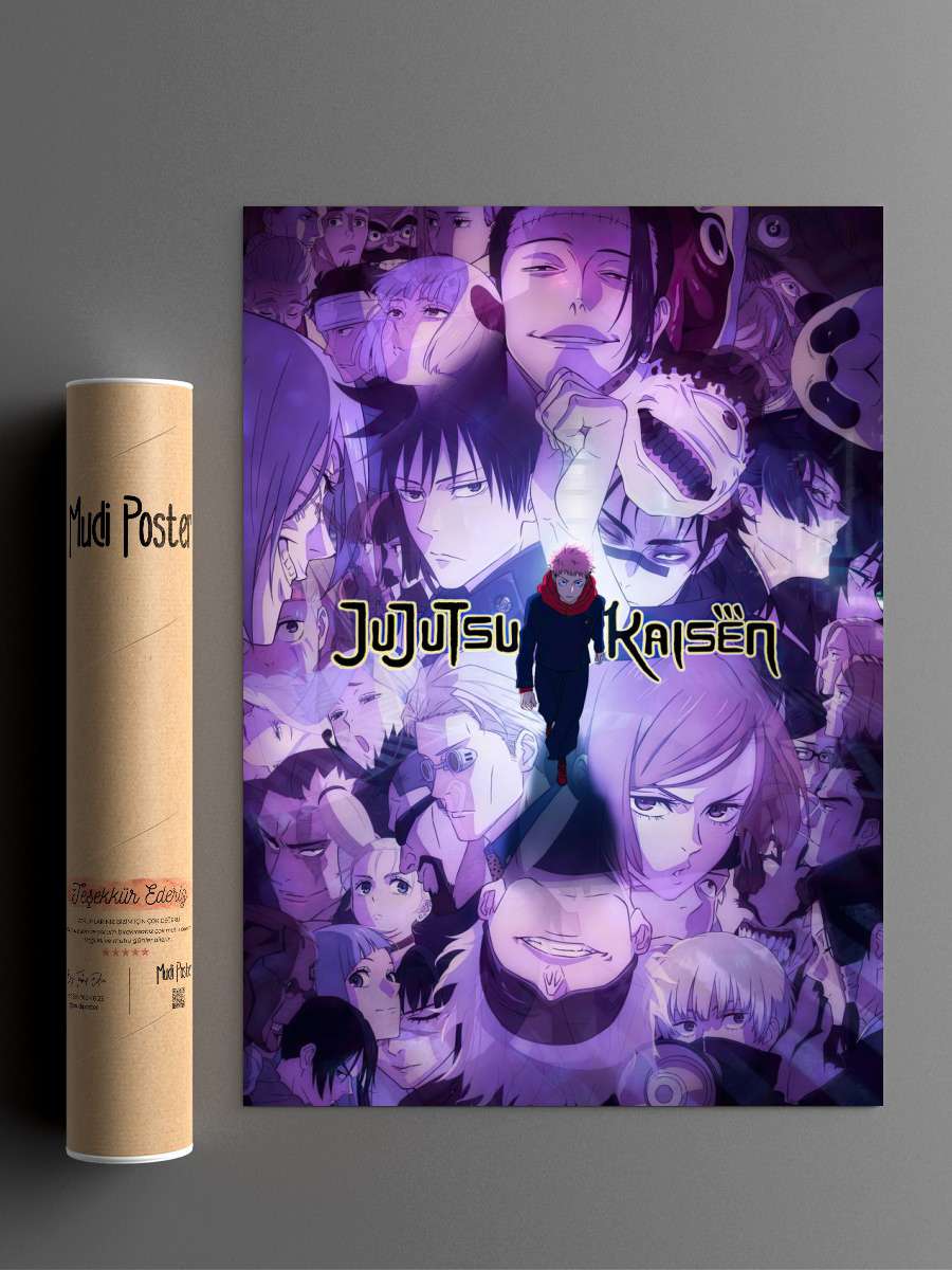 Jujutsu Kaisen Anime Poster Çerçevesiz Yüksek Kalite Anime Duvar Poster