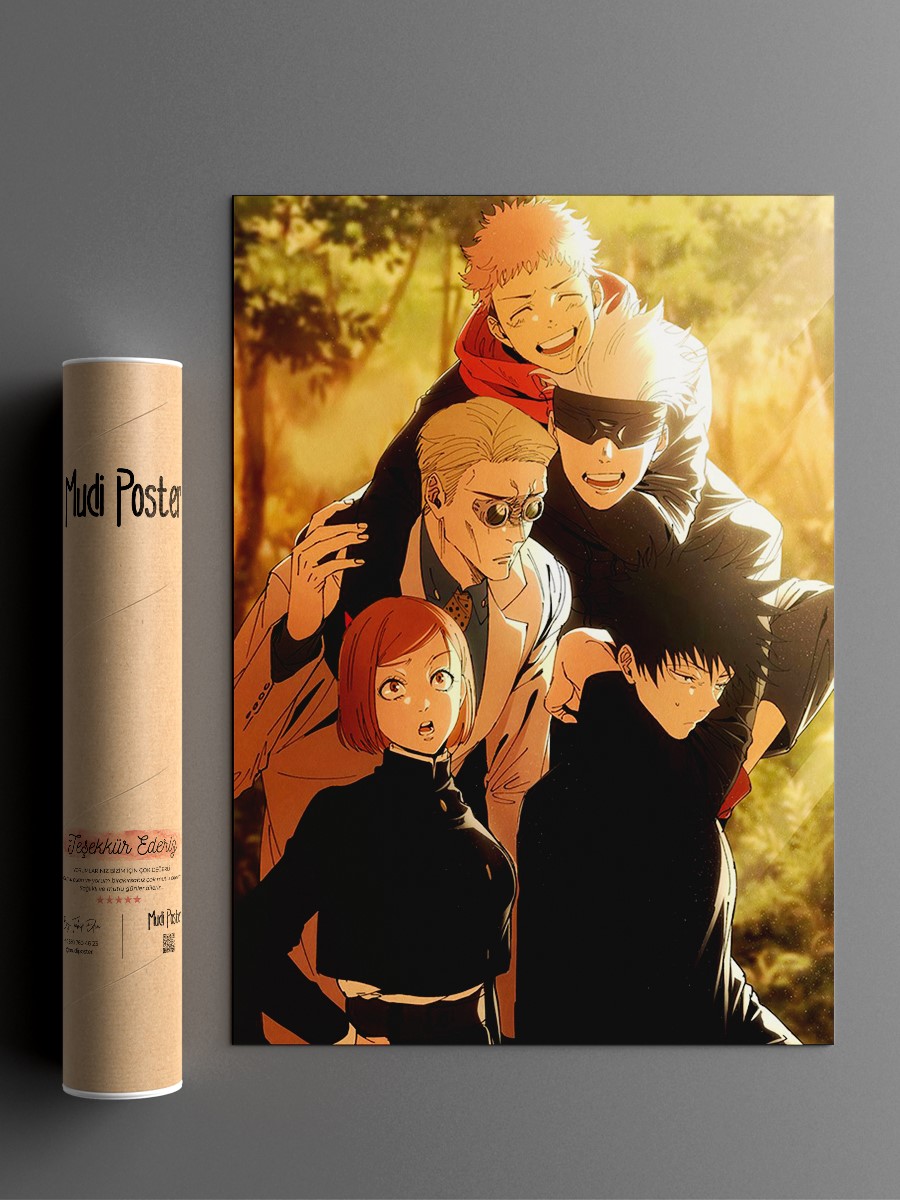 Jujutsu Kaisen  Anime Poster Çerçevesiz Yüksek Kalite Anime Duvar Poster