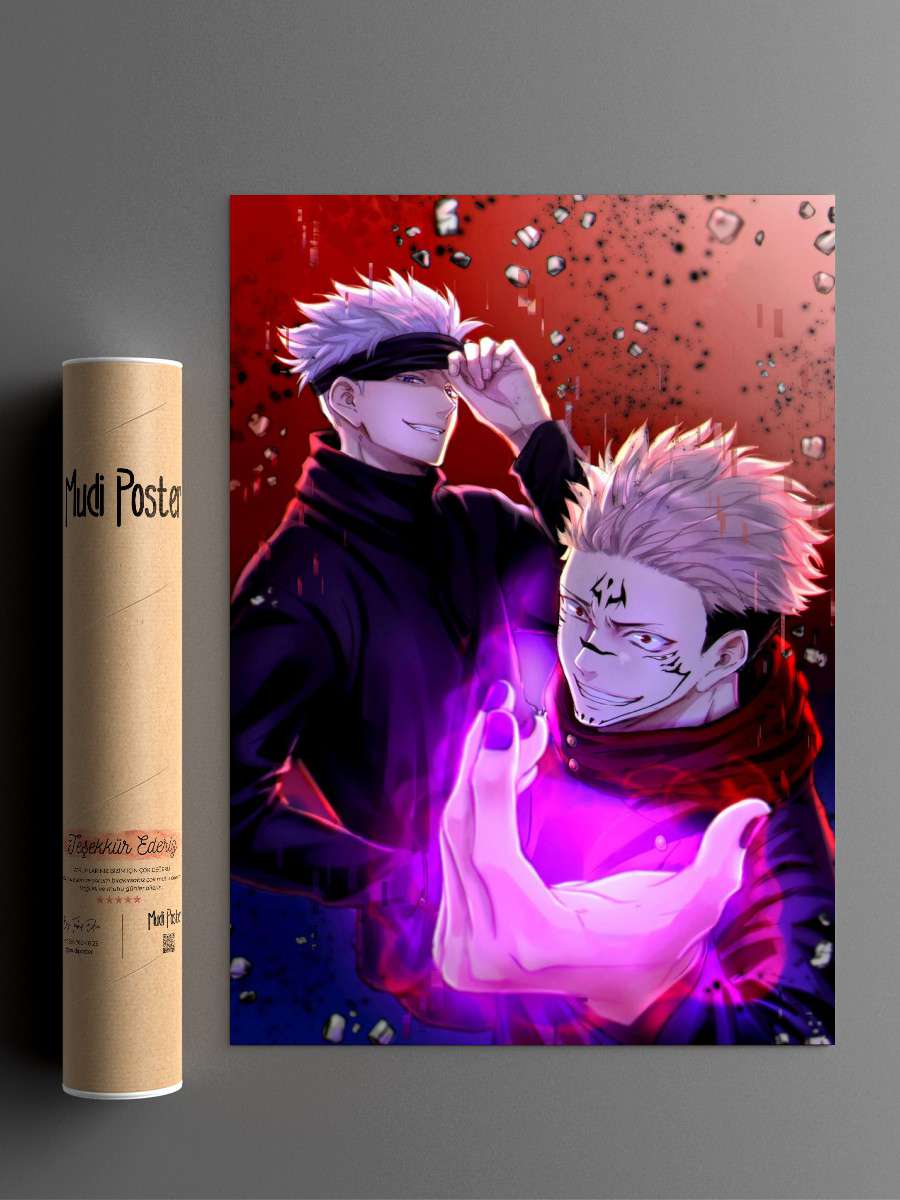 Jujutsu Kaisen Anime Poster Çerçevesiz Yüksek Kalite Anime Duvar Poster