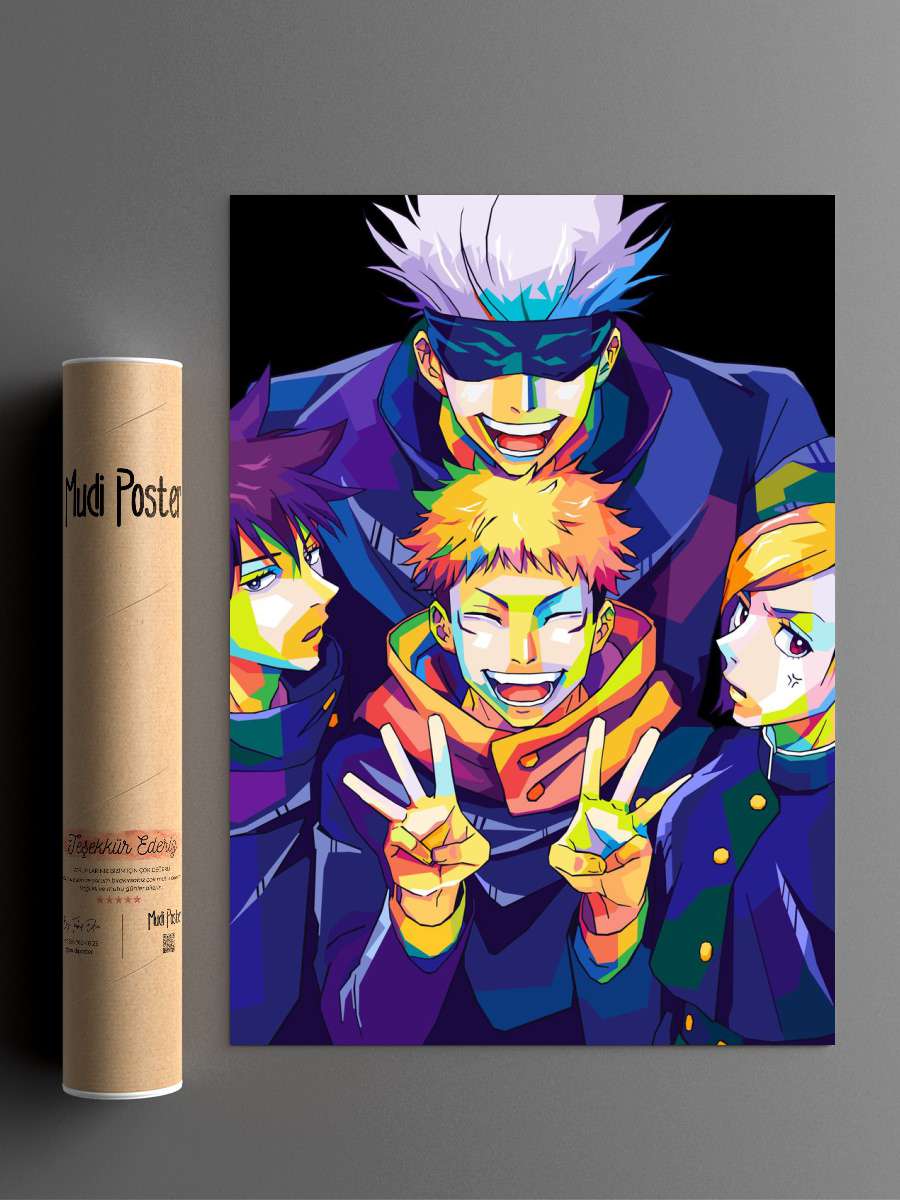Jujutsu Kaisen Anime Poster Çerçevesiz Yüksek Kalite Anime Duvar Poster