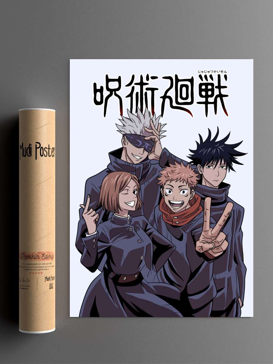 Jujutsu Kaisen Anime Poster Çerçevesiz Yüksek Kalite Anime Duvar Poster