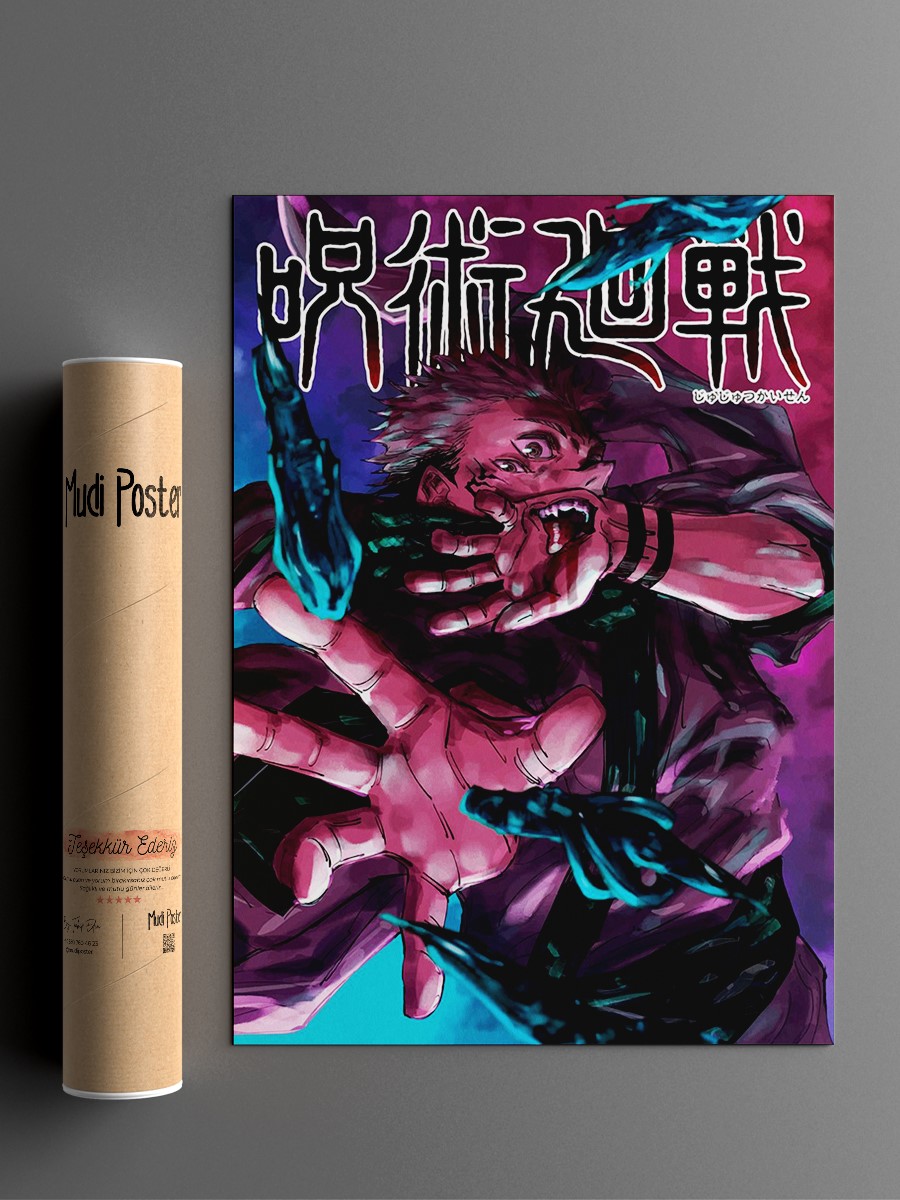 Jujutsu Kaisen Anime Poster Çerçevesiz Yüksek Kalite Anime Duvar Poster