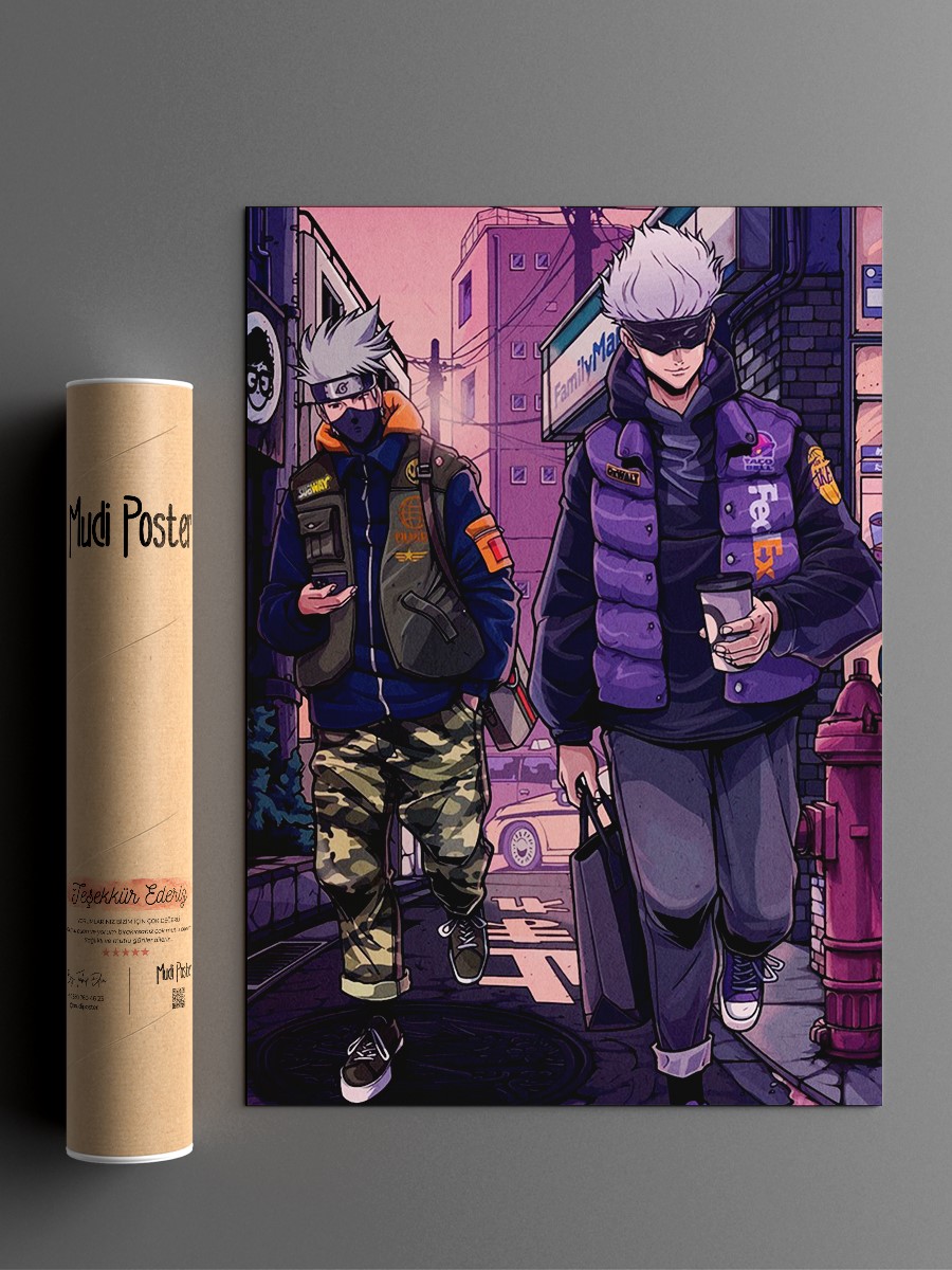 Jujutsu Kaisen Anime Poster Çerçevesiz Yüksek Kalite Anime Duvar Poster