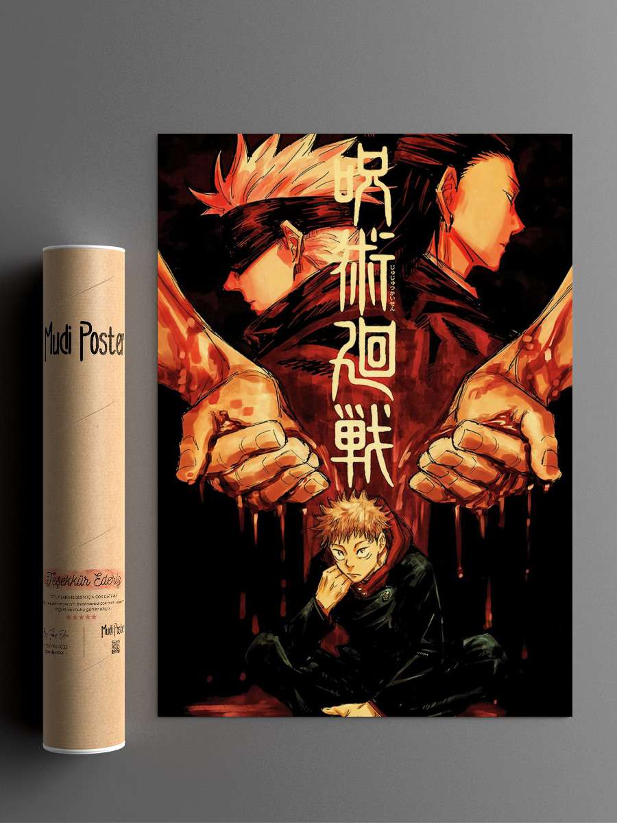 Jujutsu Kaisen Anime Poster Çerçevesiz Yüksek Kalite Anime Duvar Poster