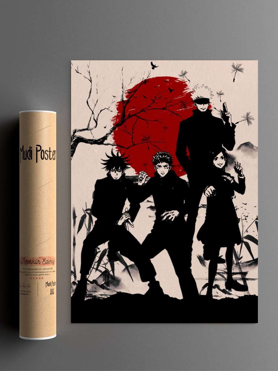 Jujutsu Kaisen Anime Poster Çerçevesiz Yüksek Kalite Anime Duvar Poster