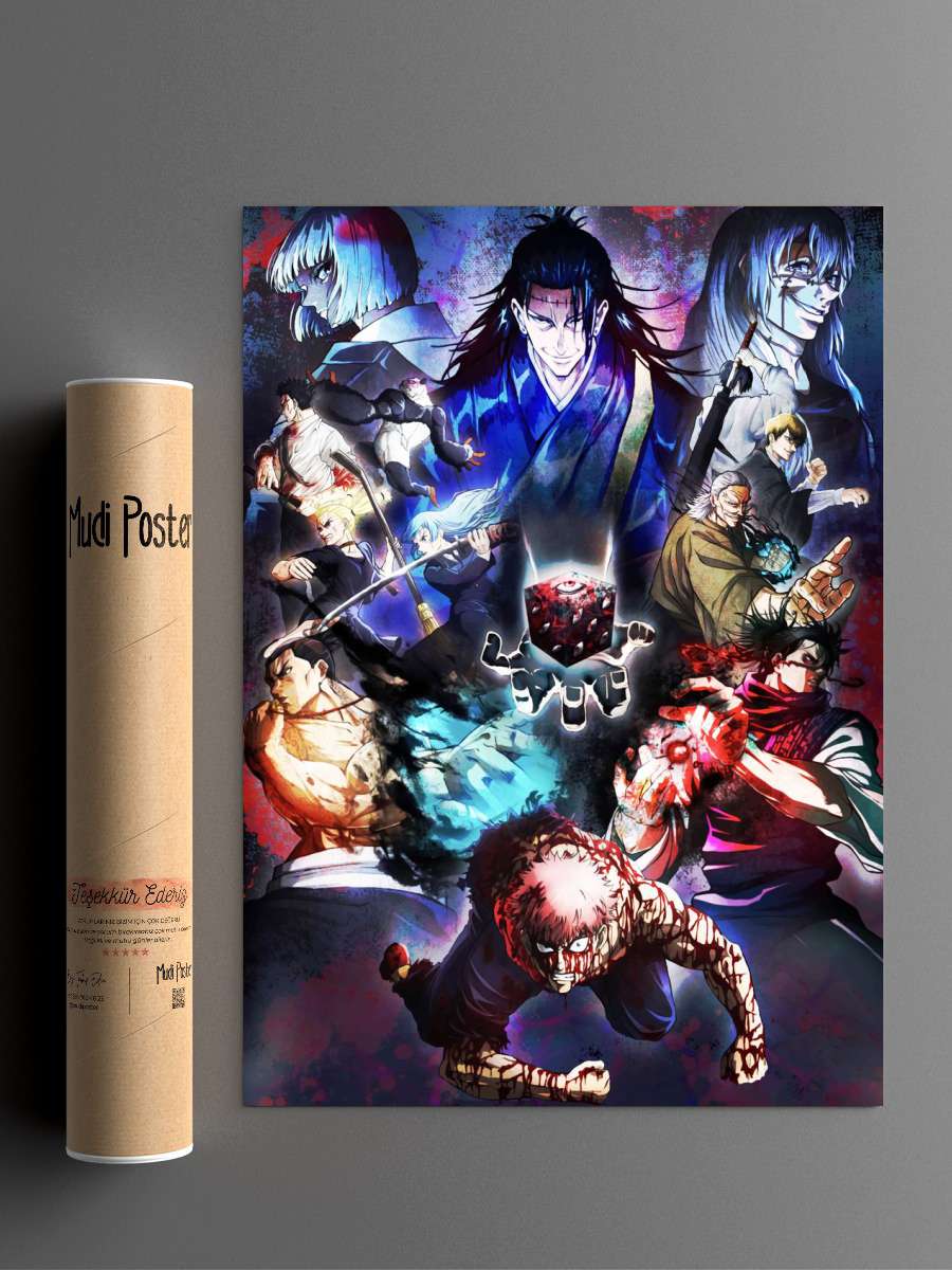 Jujutsu Kaisen Anime Poster Çerçevesiz Yüksek Kalite Anime Duvar Poster