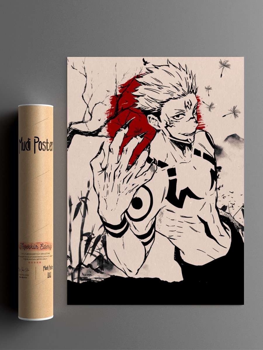 Jujutsu Kaisen Anime Poster Çerçevesiz Yüksek Kalite Anime Duvar Poster