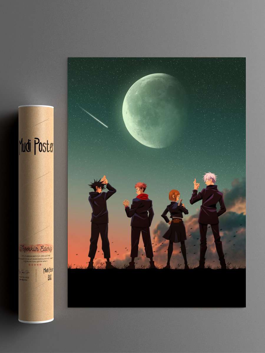 Jujutsu Kaisen Anime Poster Çerçevesiz Yüksek Kalite Anime Duvar Poster