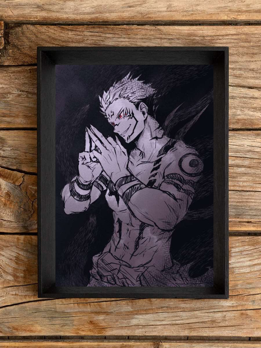 Jujutsu Kaisen Sukuna Anime Poster Çerçevesiz Yüksek Kalite Anime Duvar Poster