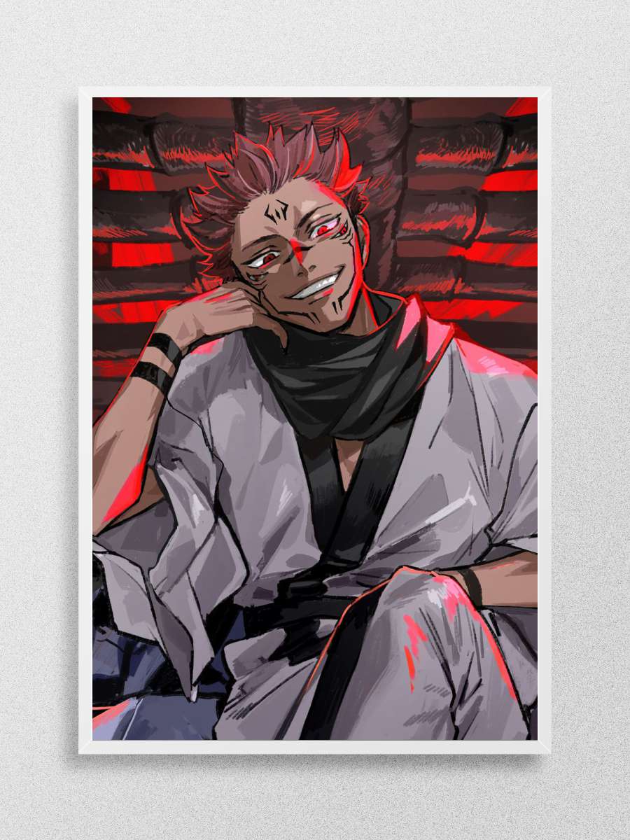 Jujutsu Kaisen Sukuna Anime Poster Çerçevesiz Yüksek Kalite Anime Duvar Poster