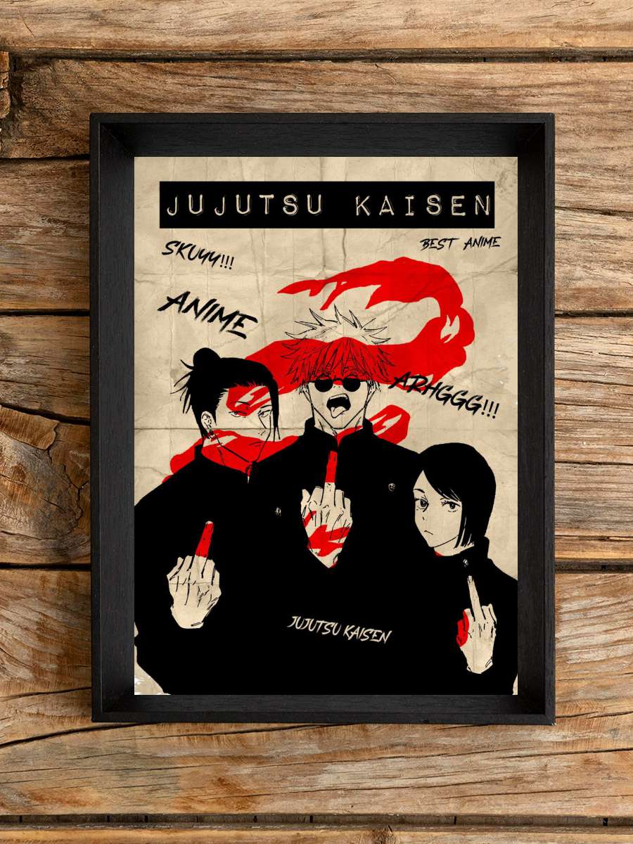 Jujutsu Kaisen Vintage Anime Poster Çerçevesiz Yüksek Kalite Anime Duvar Poster