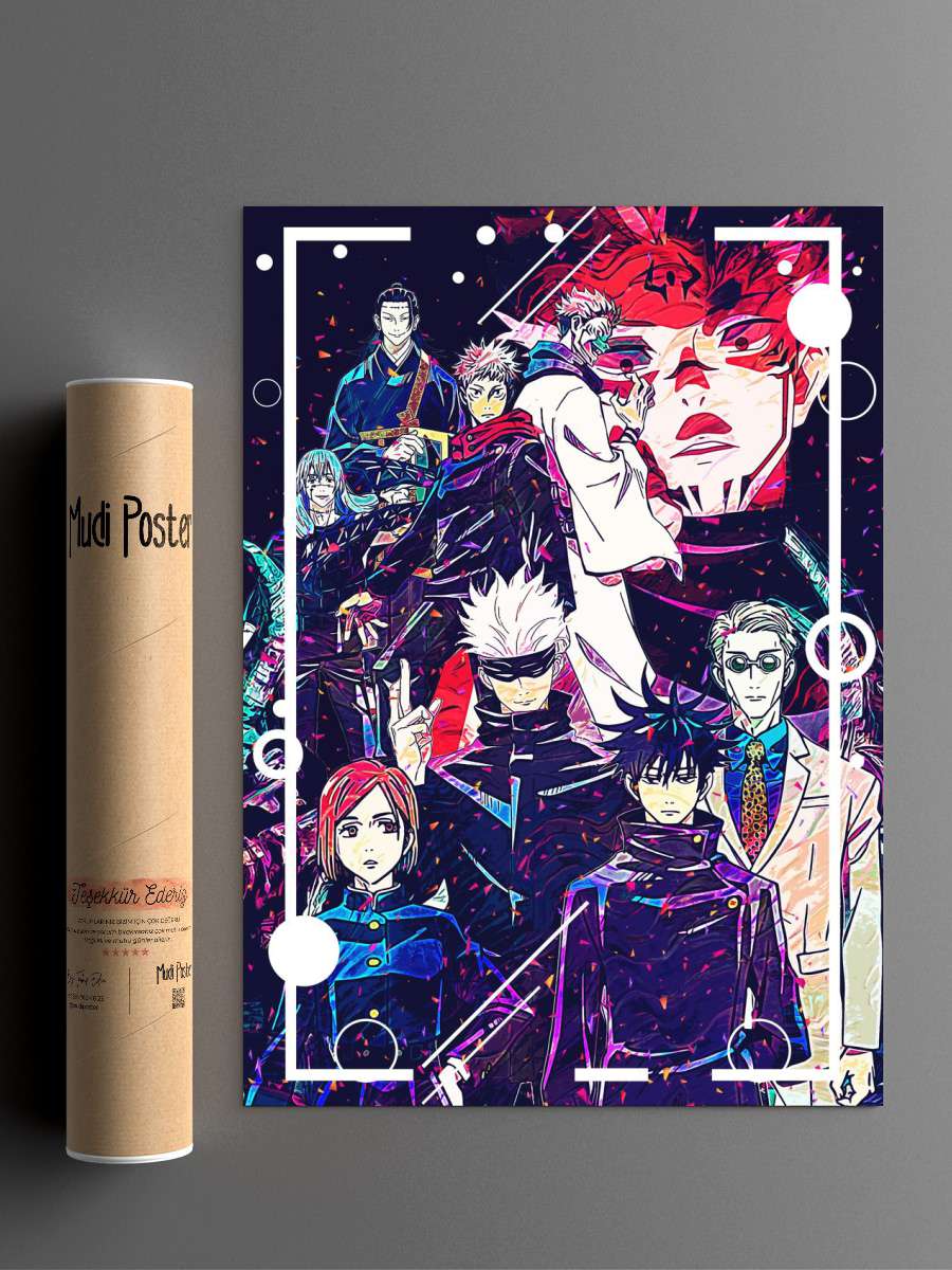 jujutsu no kaisen Anime Poster Çerçevesiz Yüksek Kalite Anime Duvar Poster