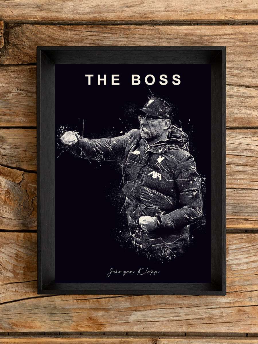 Jurgen Klopp Futbol Poster Çerçevesiz Yüksek Kalite Futbolcu Duvar Poster