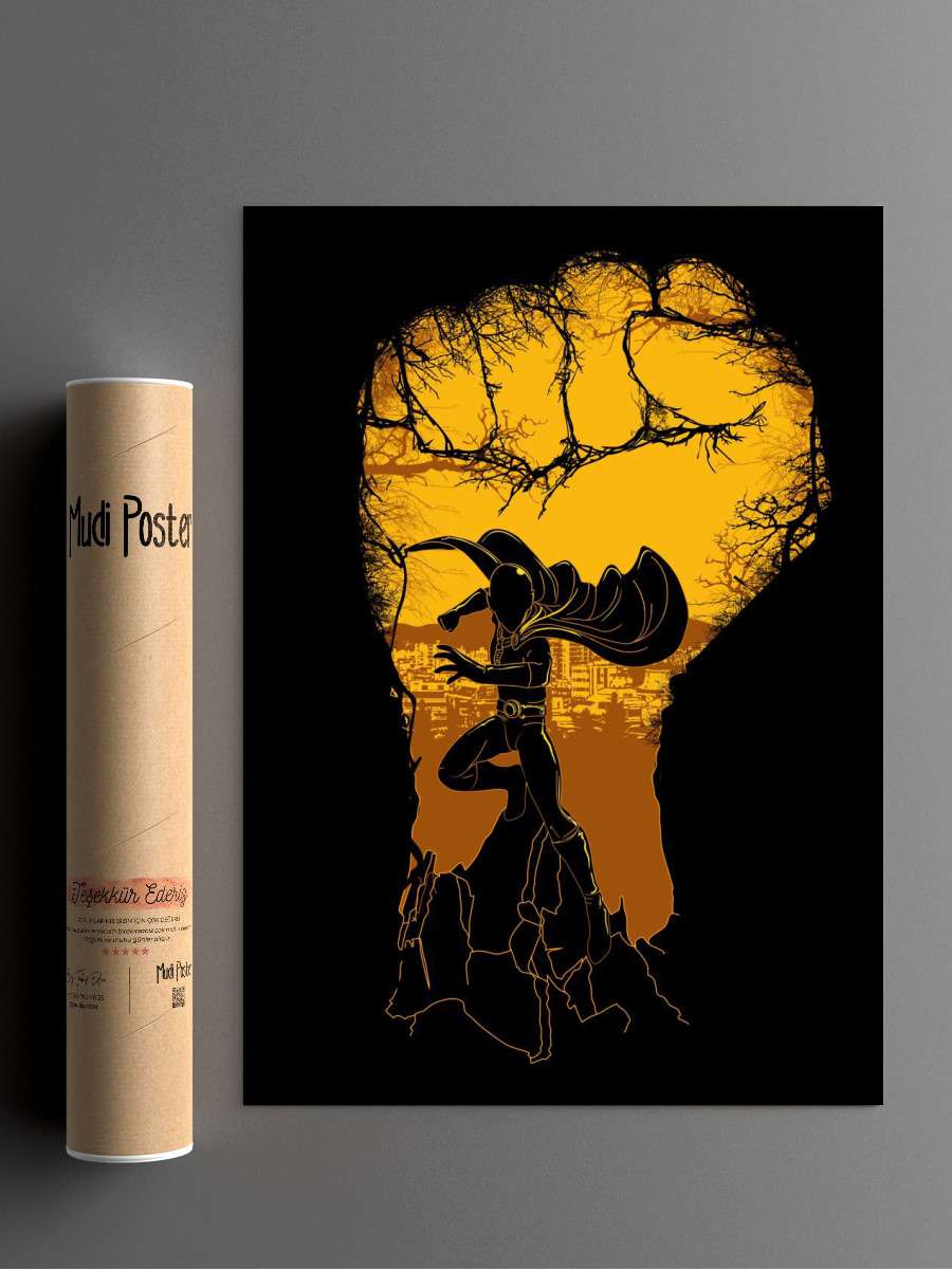 Just One Punch Anime Poster Çerçevesiz Yüksek Kalite Anime Duvar Poster