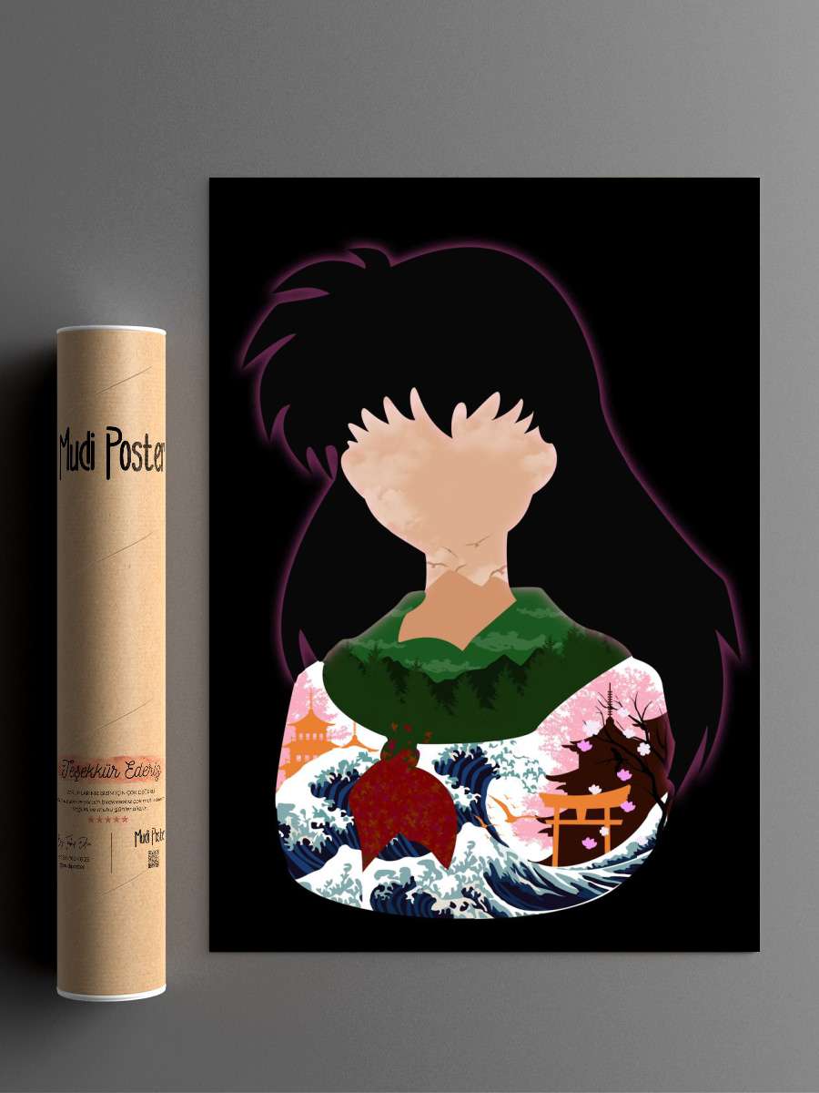 Kagome landscape Anime Poster Çerçevesiz Yüksek Kalite Anime Duvar Poster