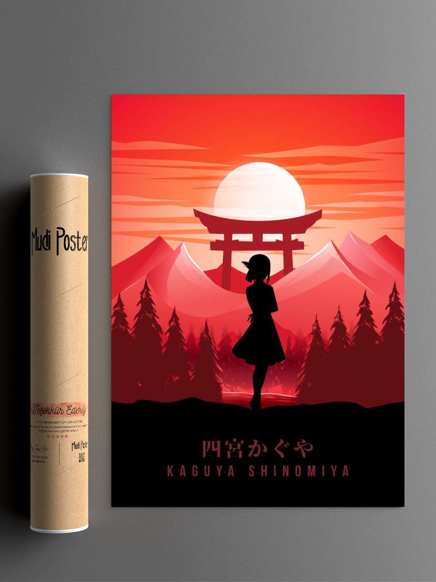 Kaguya Shinomiya Anime Poster Çerçevesiz Yüksek Kalite Anime Duvar Poster
