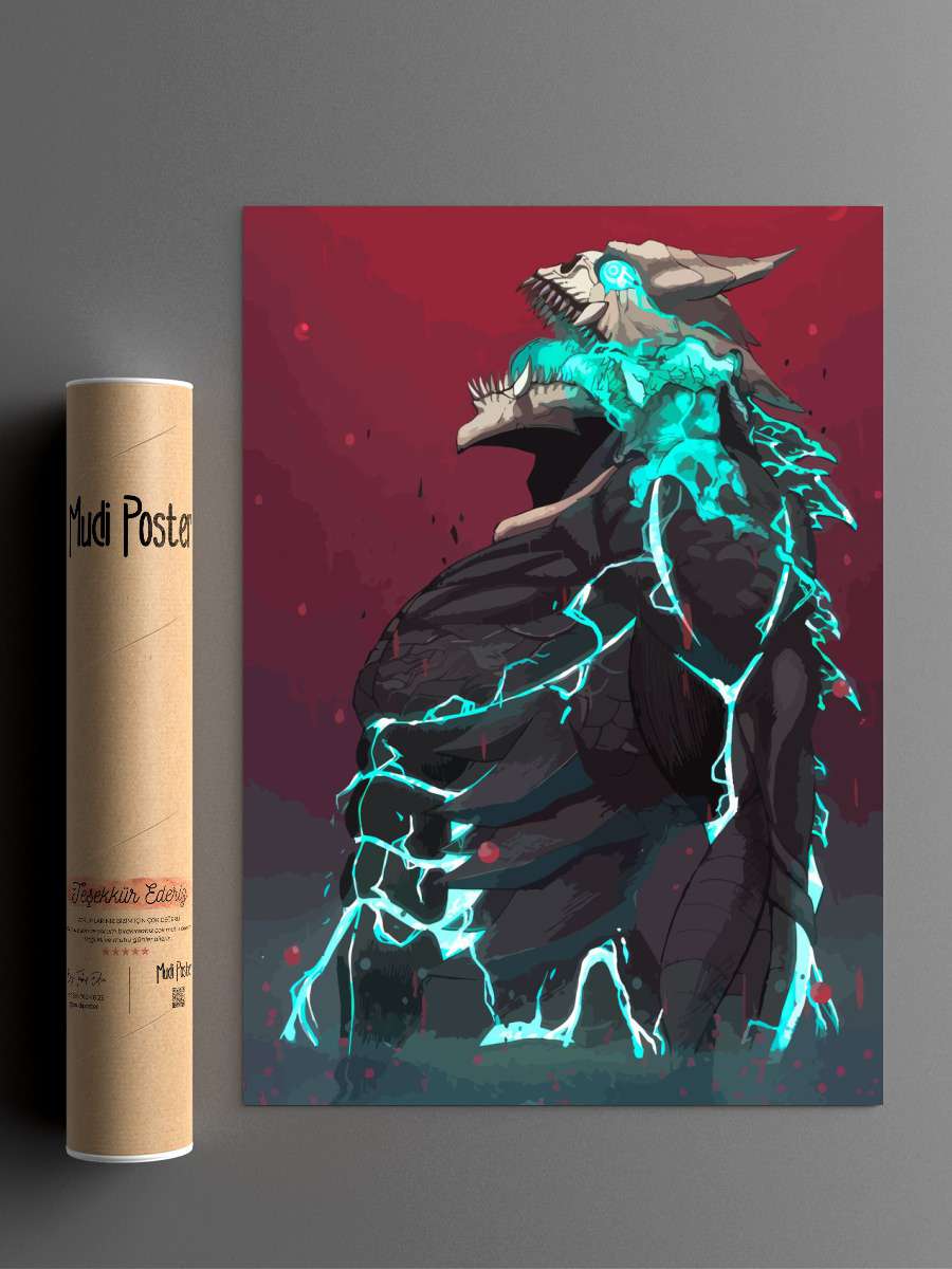 kaiju no 8 Anime Poster Çerçevesiz Yüksek Kalite Anime Duvar Poster