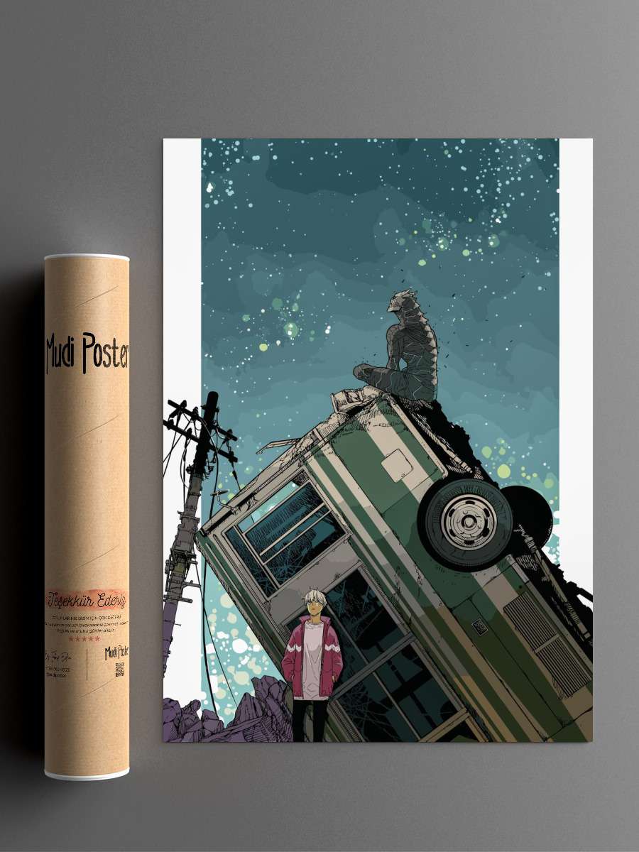 Kaiju No 8 Anime Poster Çerçevesiz Yüksek Kalite Anime Duvar Poster