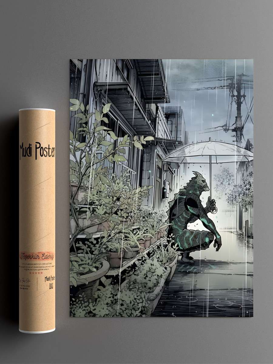 Kaiju No 8 Anime Poster Çerçevesiz Yüksek Kalite Anime Duvar Poster