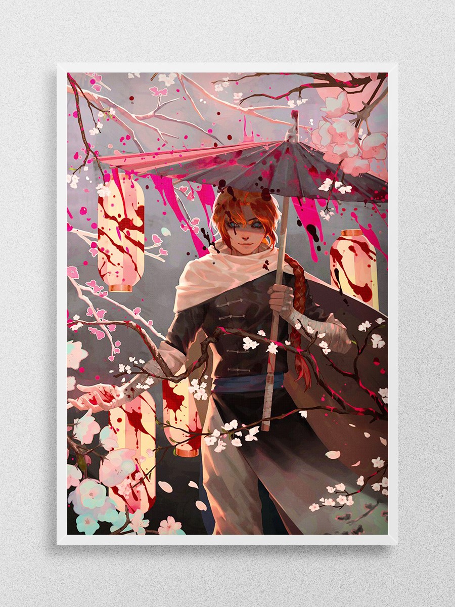 Kamui Gintama Anime Poster Çerçevesiz Yüksek Kalite Anime Duvar Poster