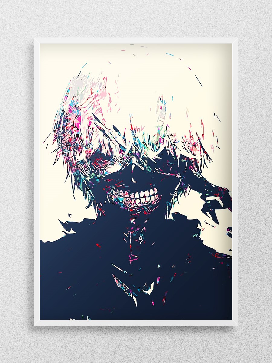 Kaneki Anime Poster Çerçevesiz Yüksek Kalite Anime Duvar Poster
