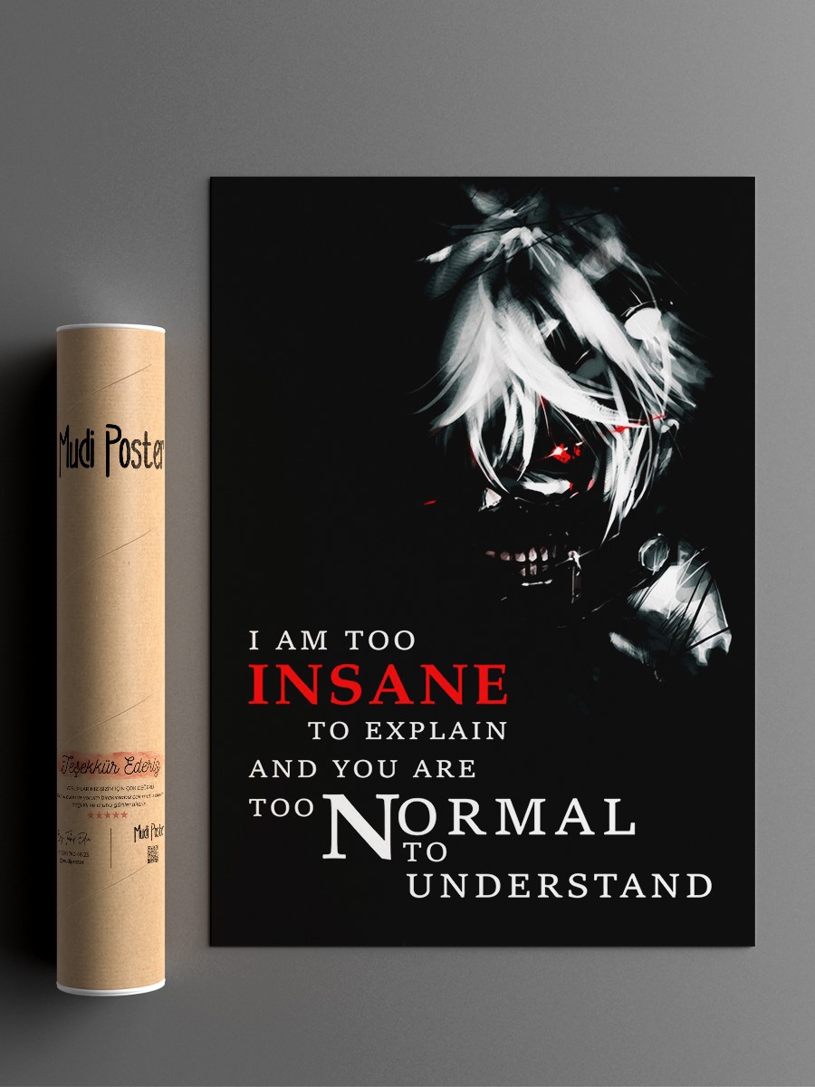 Kaneki Tokyo Ghoul Anime Anime Poster Çerçevesiz Yüksek Kalite Anime Duvar Poster