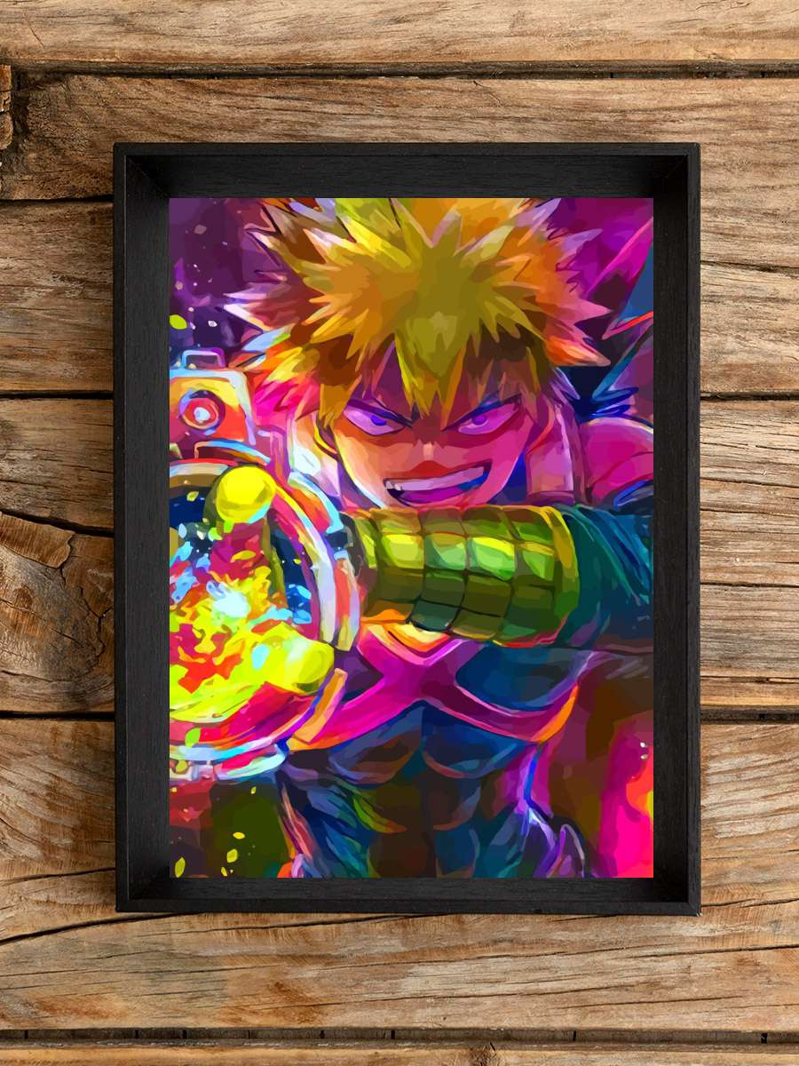 Katsuki Bakugo Anime Poster Çerçevesiz Yüksek Kalite Anime Duvar Poster