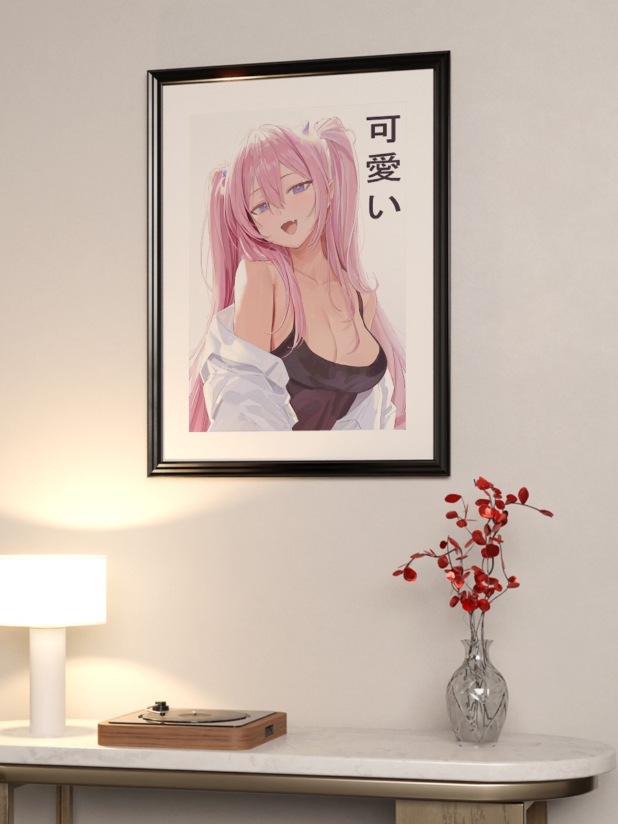 Kawaii Anime Girl Anime Poster Çerçevesiz Yüksek Kalite Anime Duvar Poster