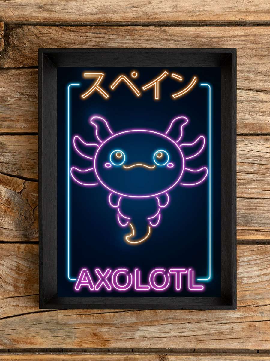 Kawaii Axolotl Anime Poster Çerçevesiz Yüksek Kalite Anime Duvar Poster