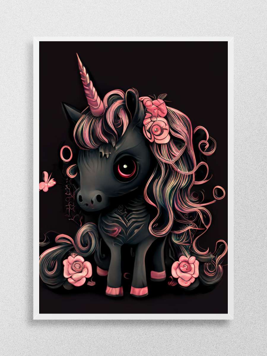 Kawaii Gothic Unicorn Anime Poster Çerçevesiz Yüksek Kalite Anime Duvar Poster