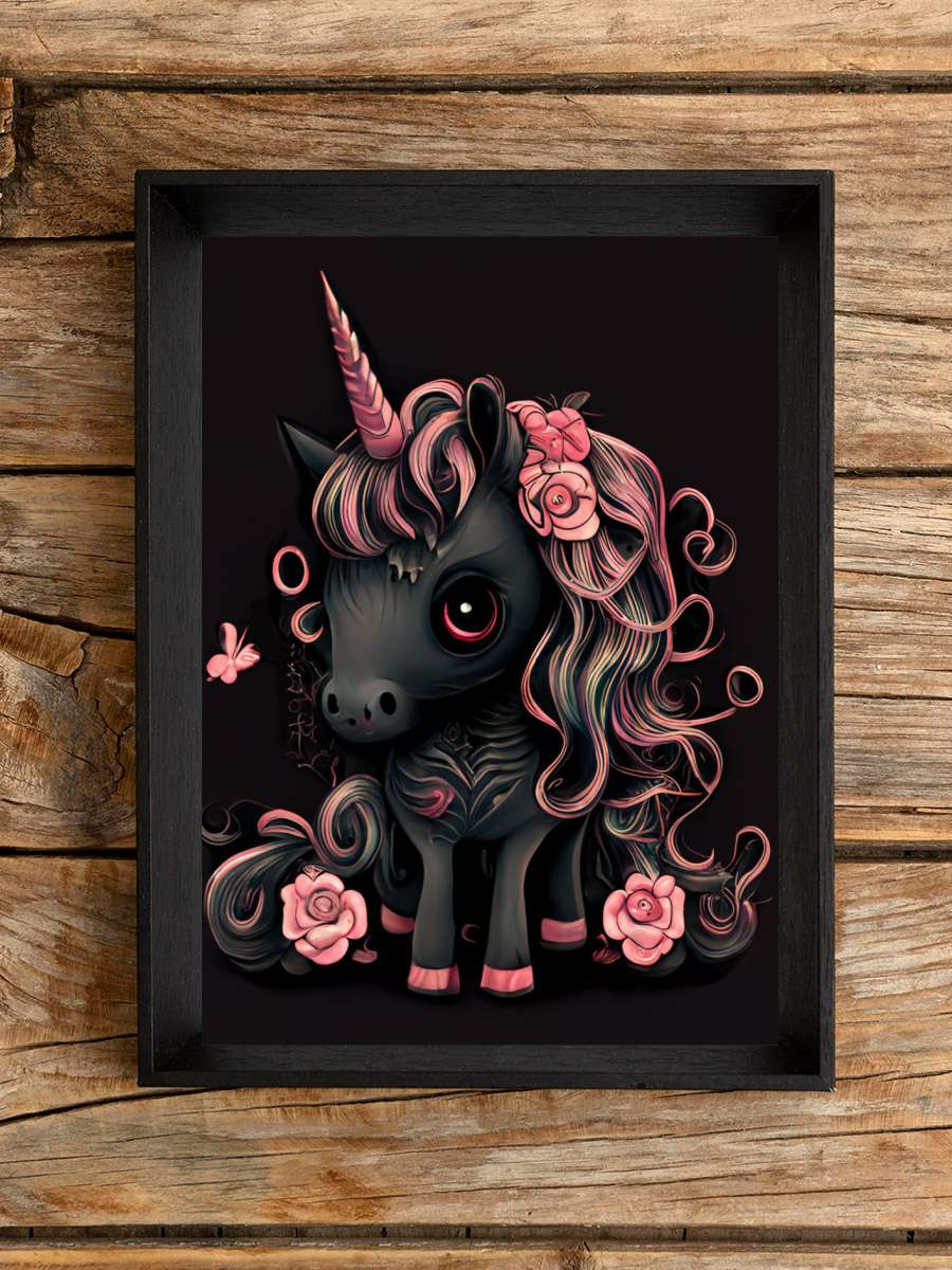 Kawaii Gothic Unicorn Anime Poster Çerçevesiz Yüksek Kalite Anime Duvar Poster