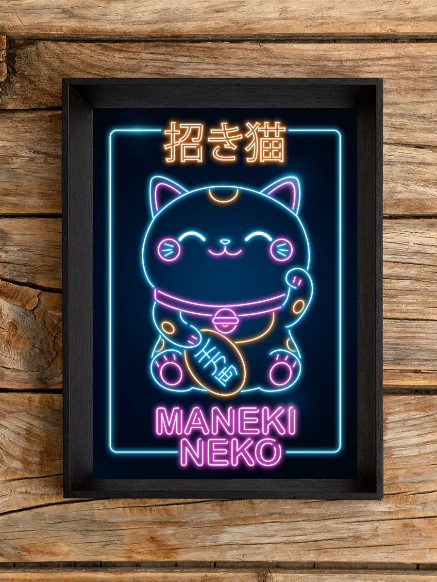 Kawaii Maneki Neko Anime Poster Çerçevesiz Yüksek Kalite Anime Duvar Poster