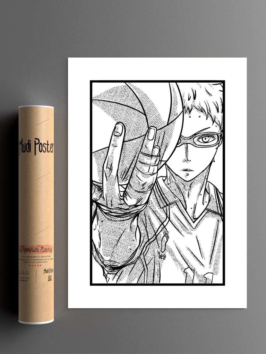 Kei Tsukishima Anime Poster Çerçevesiz Yüksek Kalite Anime Duvar Poster