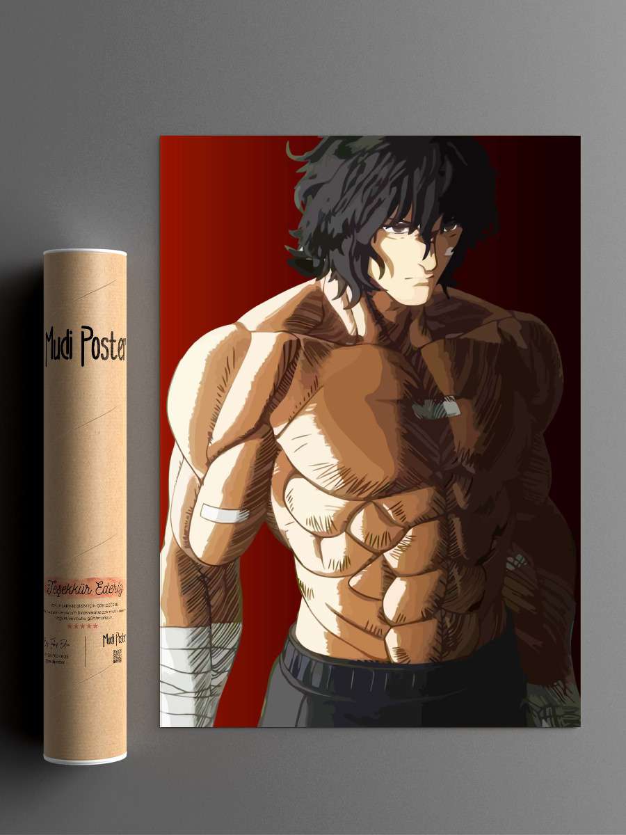 Kengan Ashura Anime Poster Çerçevesiz Yüksek Kalite Anime Duvar Poster