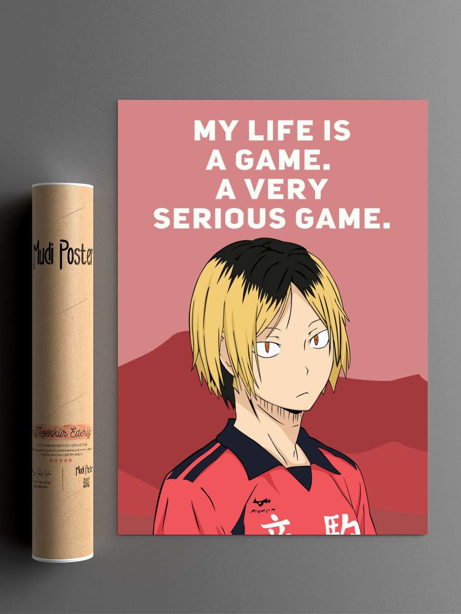 Kenma Kozume Haikyuu Anime Anime Poster Çerçevesiz Yüksek Kalite Anime Duvar Poster