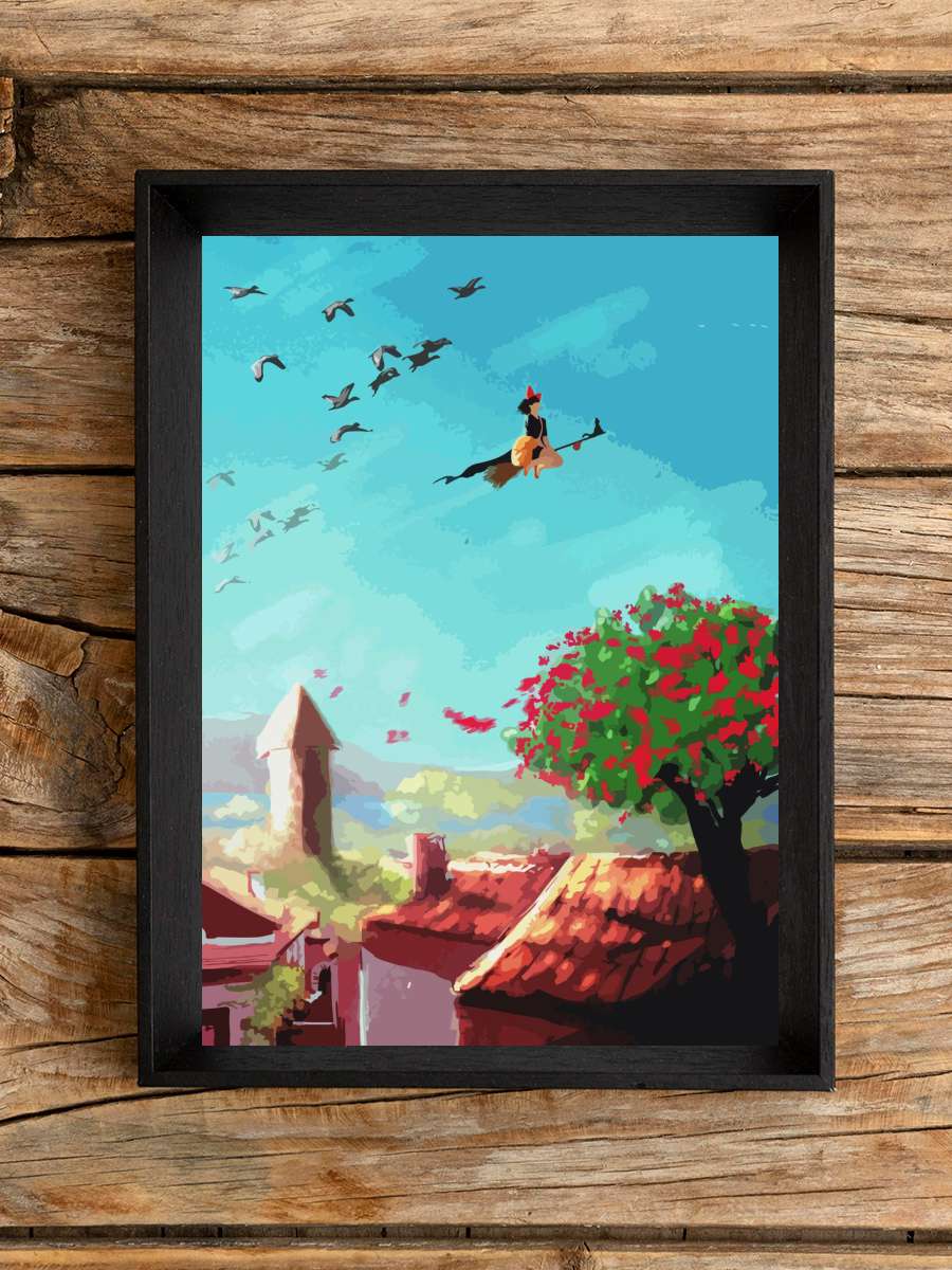 kiki delivery service Anime Poster Çerçevesiz Yüksek Kalite Anime Duvar Poster