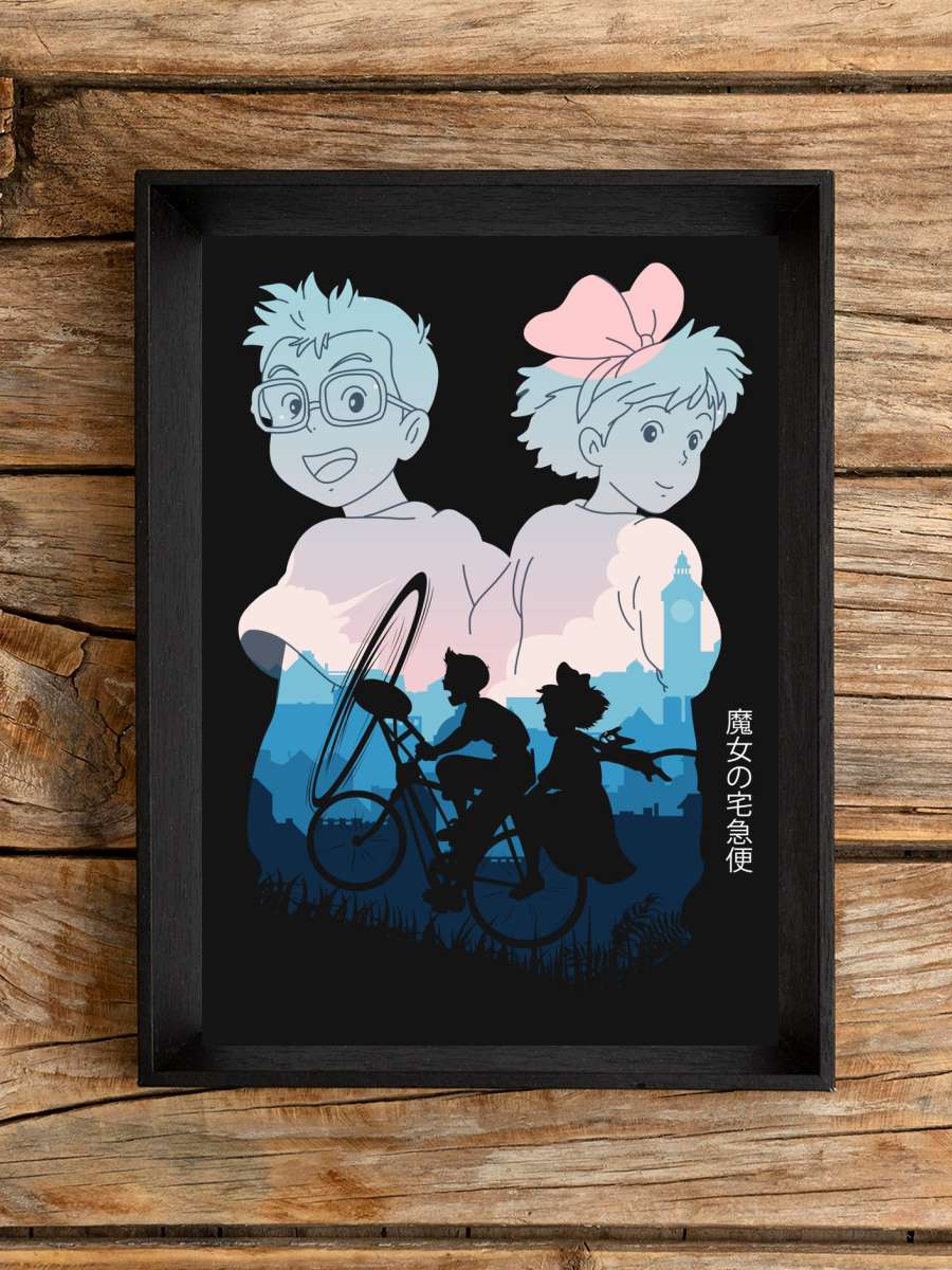Kikis Delivery Service Anime Poster Çerçevesiz Yüksek Kalite Anime Duvar Poster