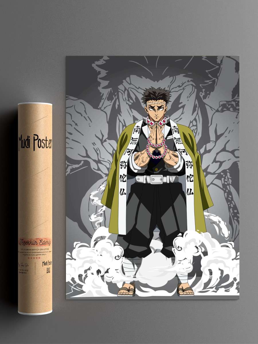 kimetsu no yaiba himejima Anime Poster Çerçevesiz Yüksek Kalite Anime Duvar Poster