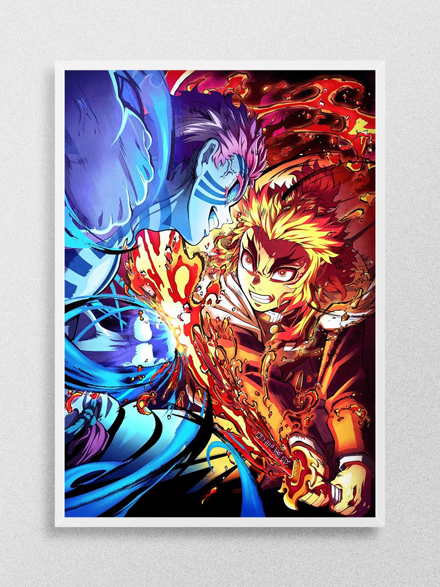 Kimetsu no Yaiba Anime Poster Çerçevesiz Yüksek Kalite Anime Duvar Poster