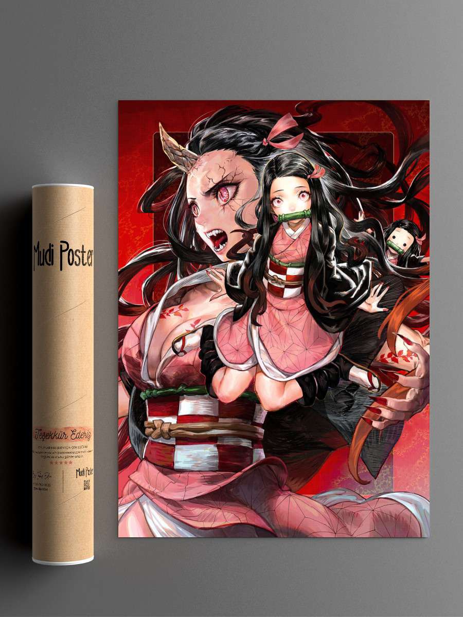 Kimetsu no Yaiba Anime Poster Çerçevesiz Yüksek Kalite Anime Duvar Poster