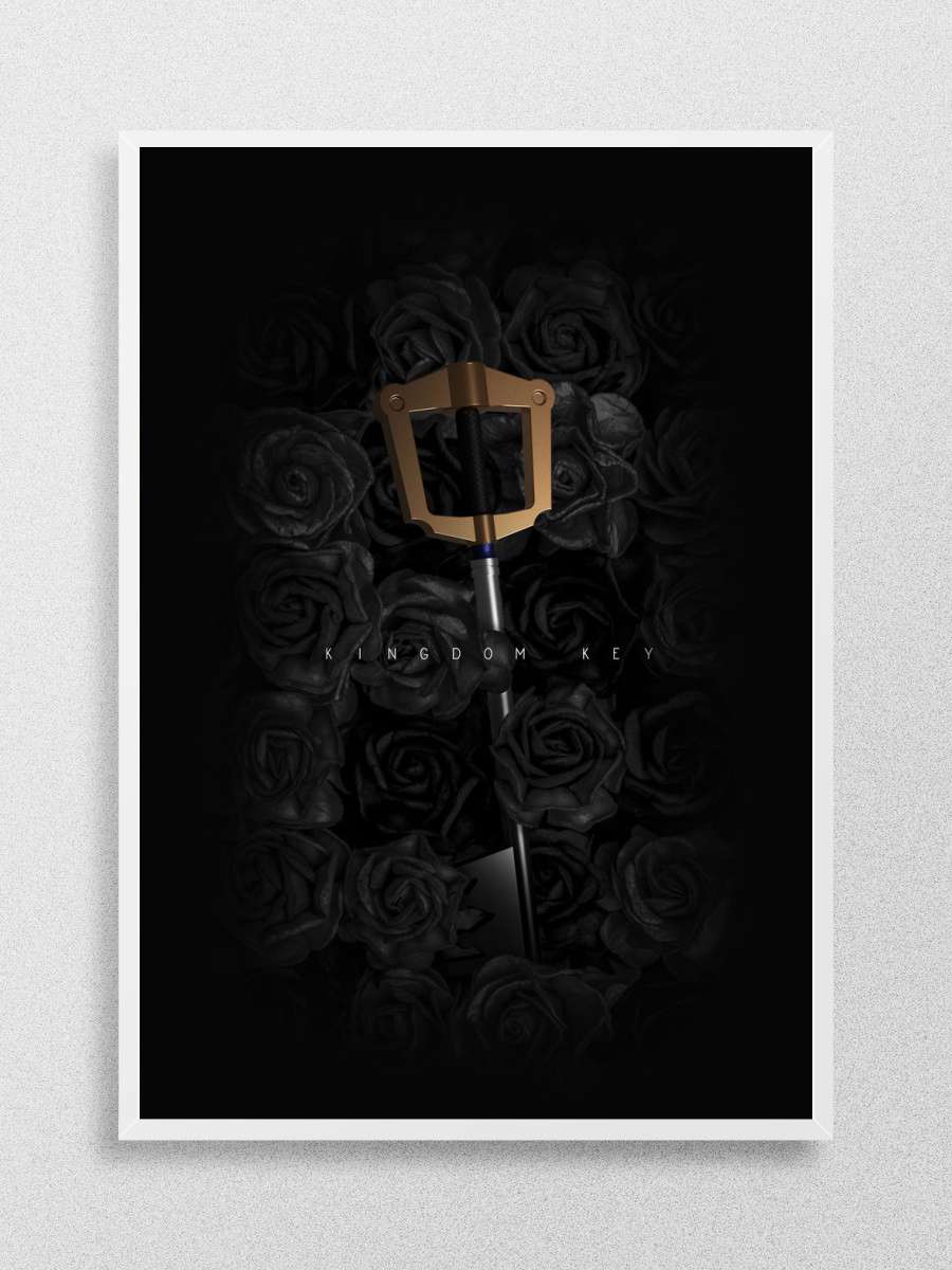 Kingdom Hearts Key Anime Poster Çerçevesiz Yüksek Kalite Anime Duvar Poster