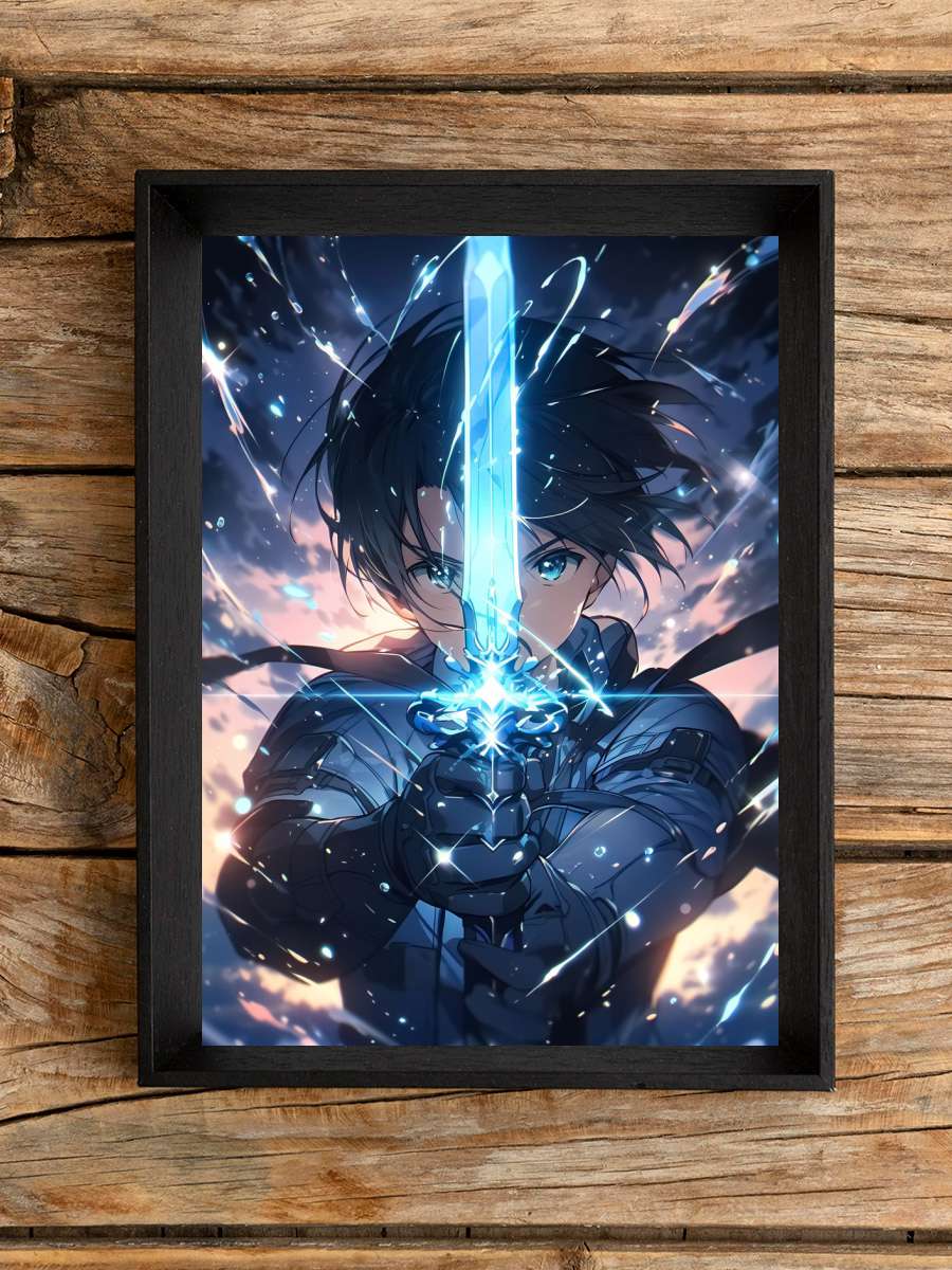 Kirito Sword Art Online Anime Poster Çerçevesiz Yüksek Kalite Anime Duvar Poster