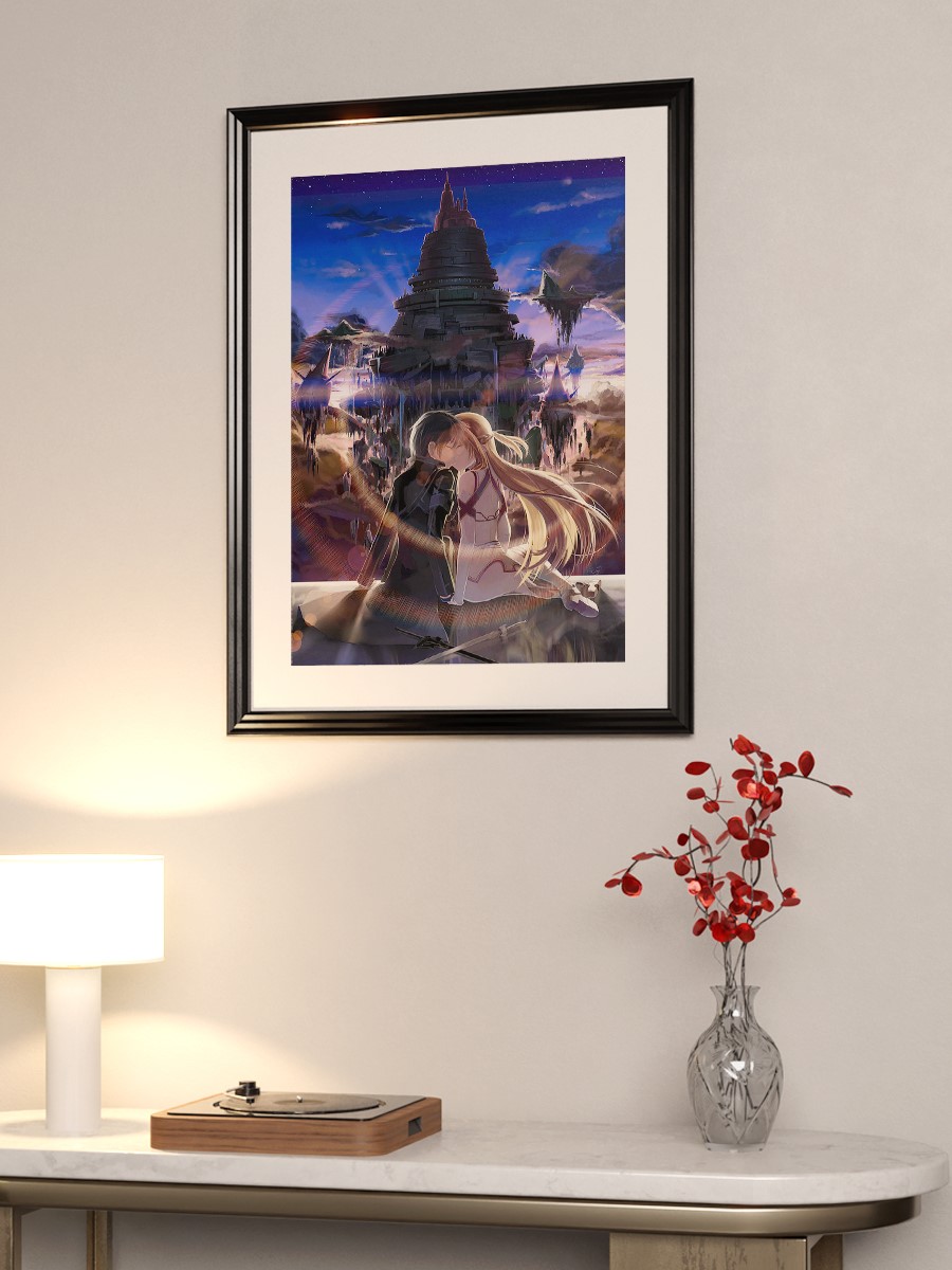 Kirito Sword Art Online  Anime Poster Çerçevesiz Yüksek Kalite Anime Duvar Poster
