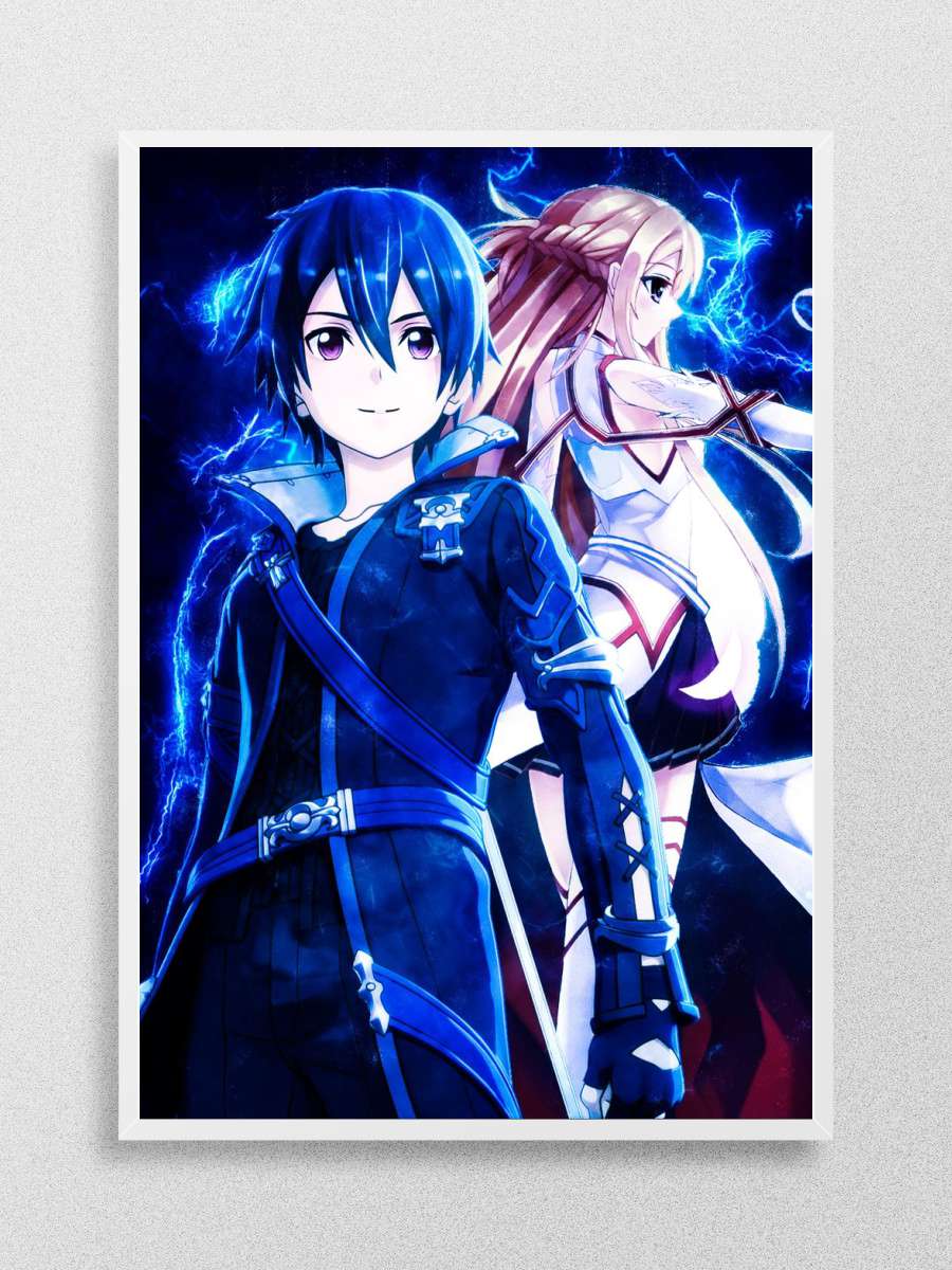 Kirito X Asuna Anime Poster Çerçevesiz Yüksek Kalite Anime Duvar Poster