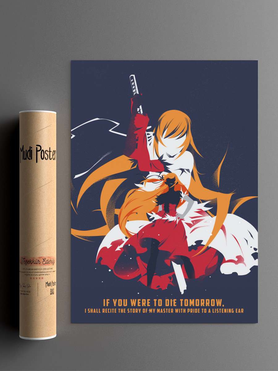 Kiss Shot Anime Poster Çerçevesiz Yüksek Kalite Anime Duvar Poster