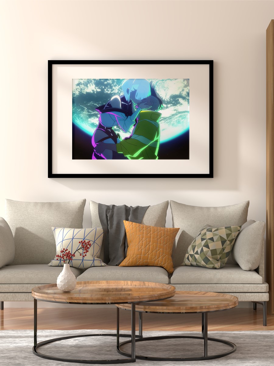 Kissing on the Moon Anime Poster Çerçevesiz Yüksek Kalite Anime Duvar Poster