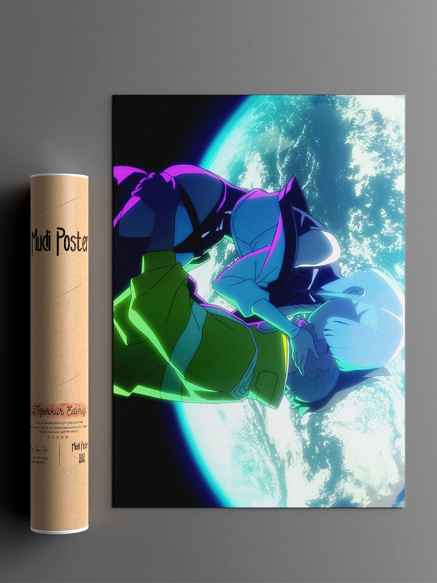 Kissing on the Moon Anime Poster Çerçevesiz Yüksek Kalite Anime Duvar Poster
